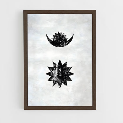 ap-nepal flag-3 cadre Bois foncé