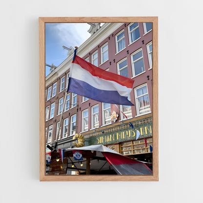 ap-netherlands flag-1 cadre Bois clair