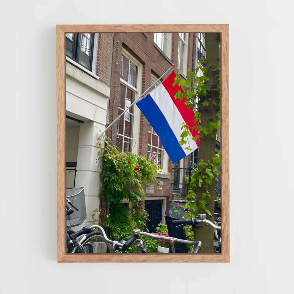 ap-netherlands flag-2 cadre Bois clair