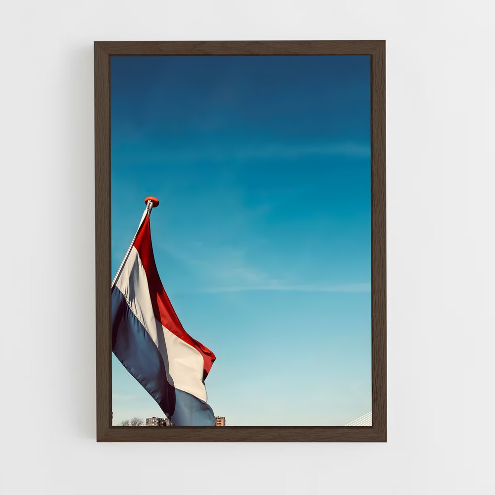 ap-netherlands flag-4 cadre Bois foncé