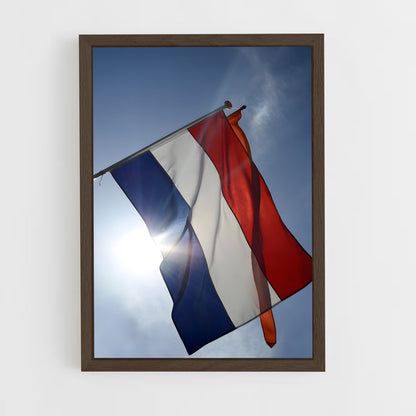 ap-netherlands flag-5 cadre Bois foncé