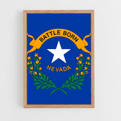 ap-nevada flag-1 cadre Bois clair