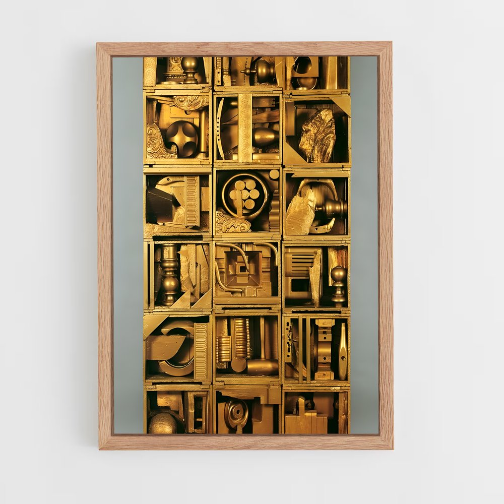 ap-nevelson assemblages-4 cadre Bois clair