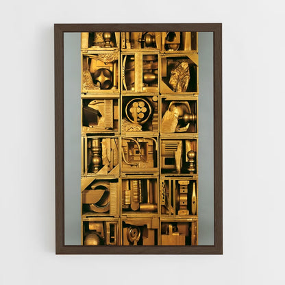 ap-nevelson assemblages-4 cadre Bois foncé