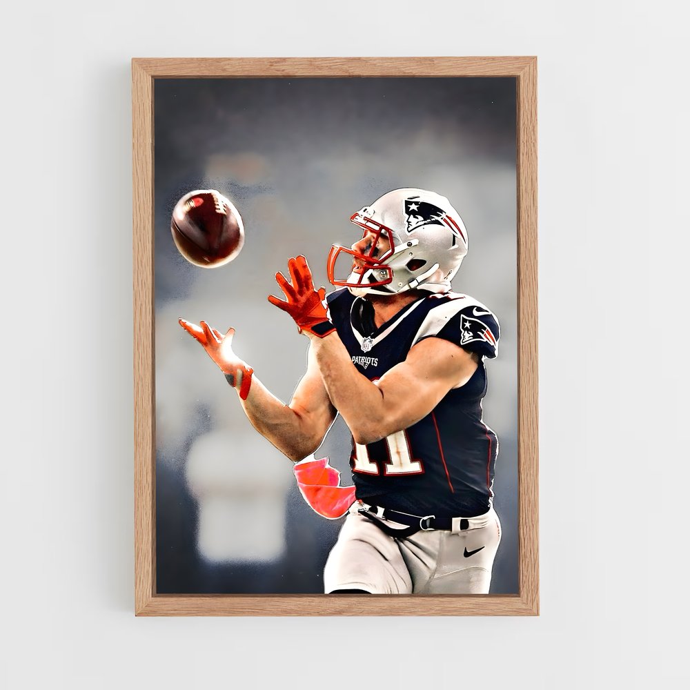 ap-new england patriots-4 cadre Bois clair