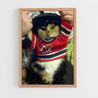 ap-new jersey devils-3 cadre Bois clair
