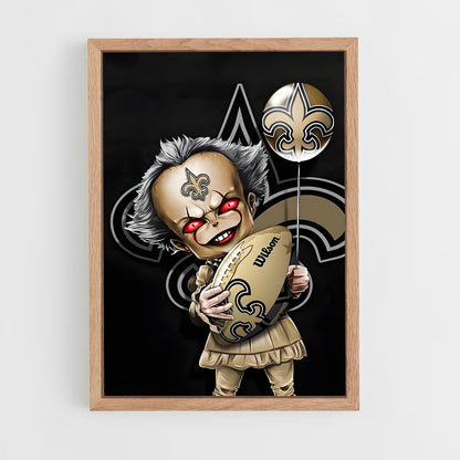 ap-new orleans saints-3 cadre Bois clair