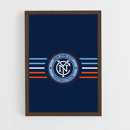 ap-new york city fc-2 cadre Bois foncé