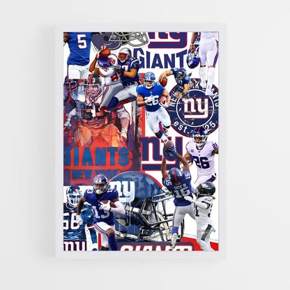 ap-new york giants-3 cadre Blanc
