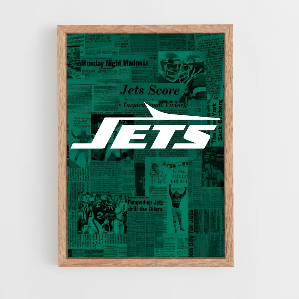 ap-new york jets-2 cadre Bois clair
