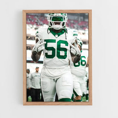 ap-new york jets-4 cadre Bois clair