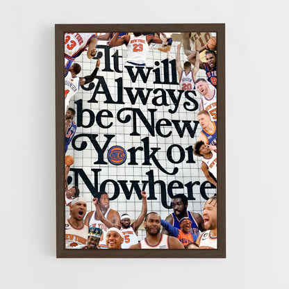 ap-new york knicks-2 cadre Bois foncé