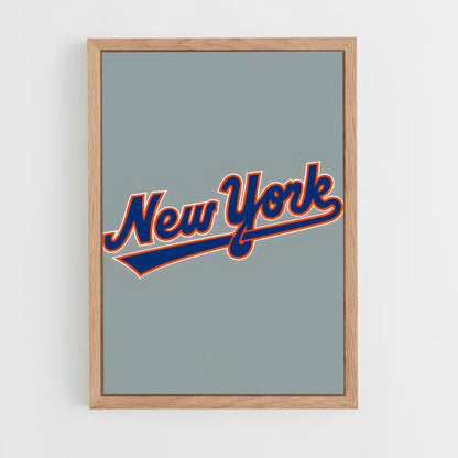 ap-new york mets-8 cadre Bois clair