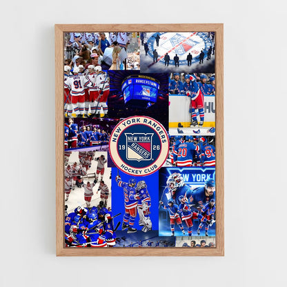 ap-new york rangers-1 cadre Bois clair