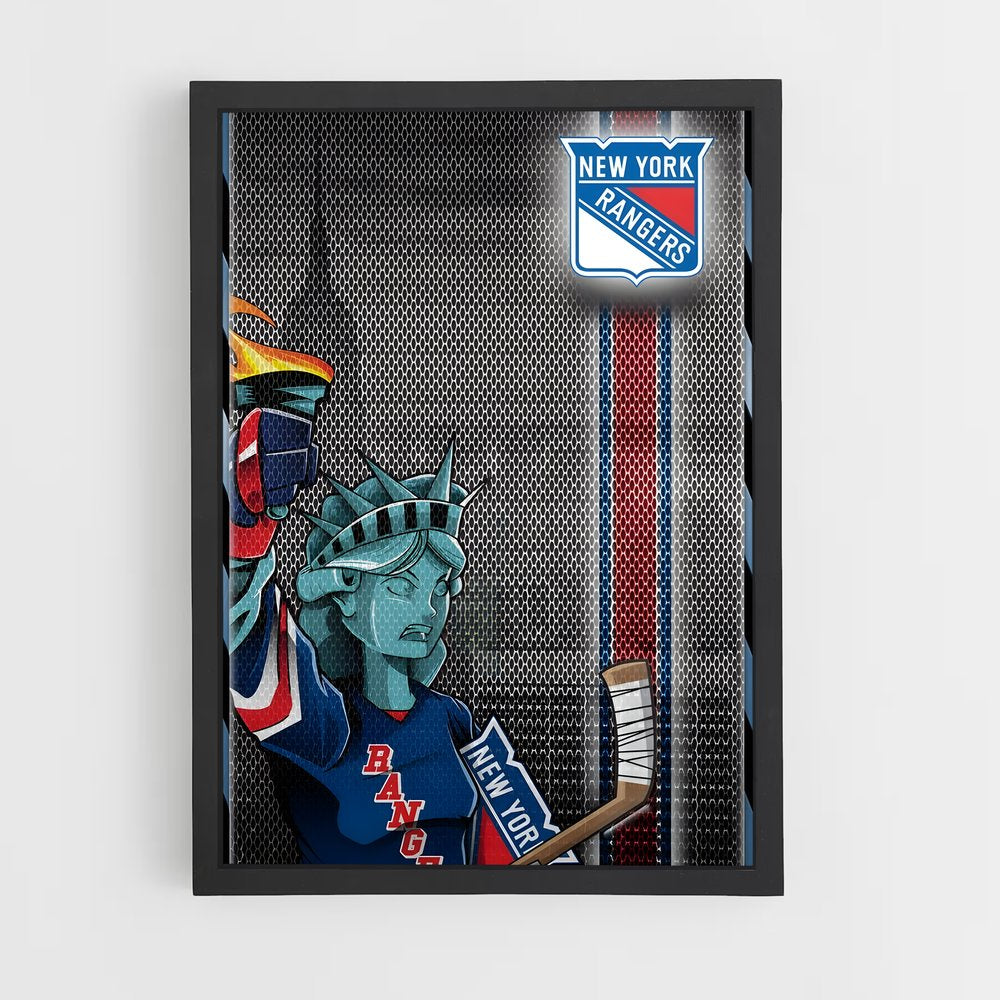 ap-new york rangers-9 cadre Noir