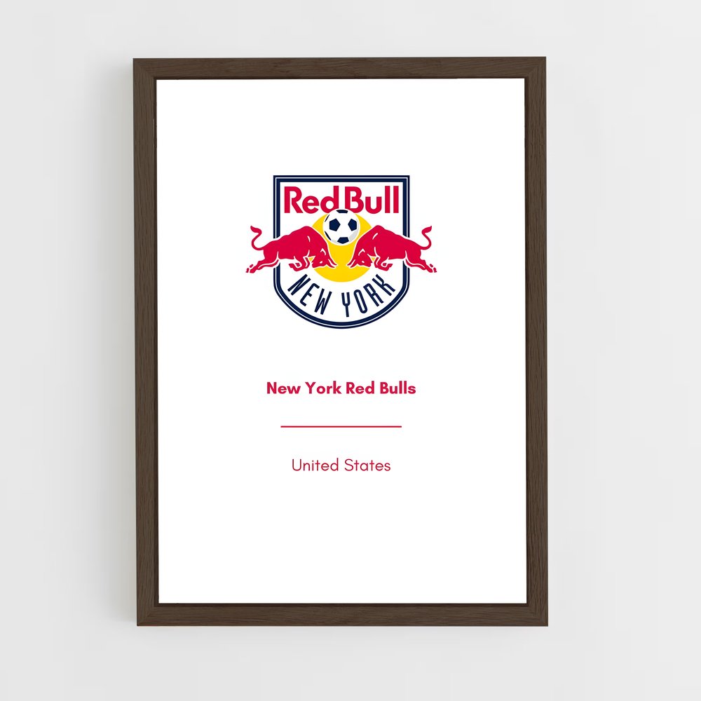 ap-new york red bulls-3 cadre Bois foncé