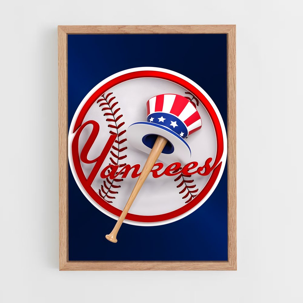 ap-new york yankees-10 cadre Bois clair