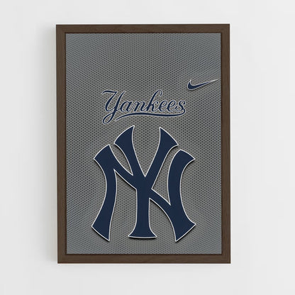 ap-new york yankees-2 cadre Bois foncé