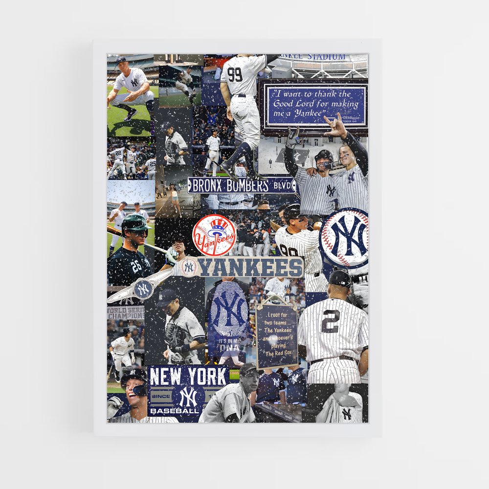 ap-new york yankees-4 cadre Blanc