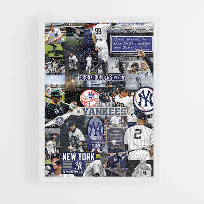 ap-new york yankees-4 cadre Blanc
