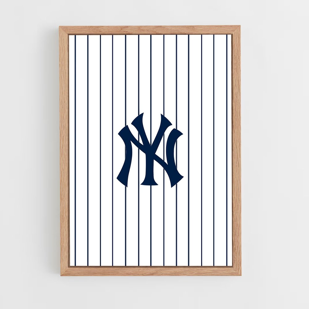 ap-new york yankees-7 cadre Bois clair