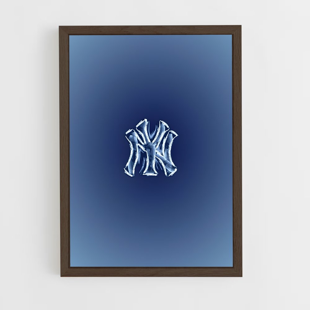 ap-new york yankees-8 cadre Bois foncé