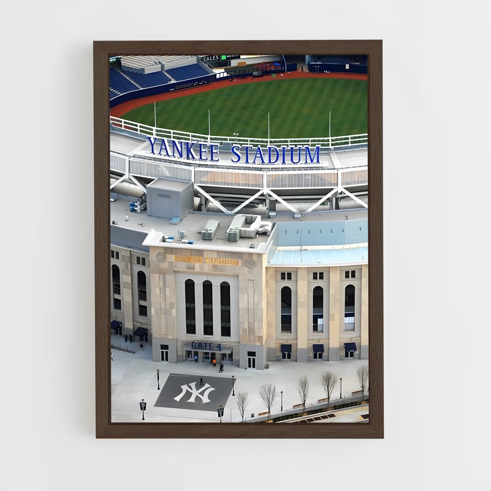 ap-new york yankees-9 cadre Bois foncé