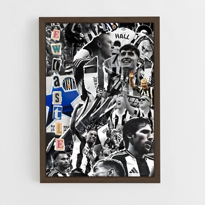 ap-newcastle united fc-2 cadre Bois foncé