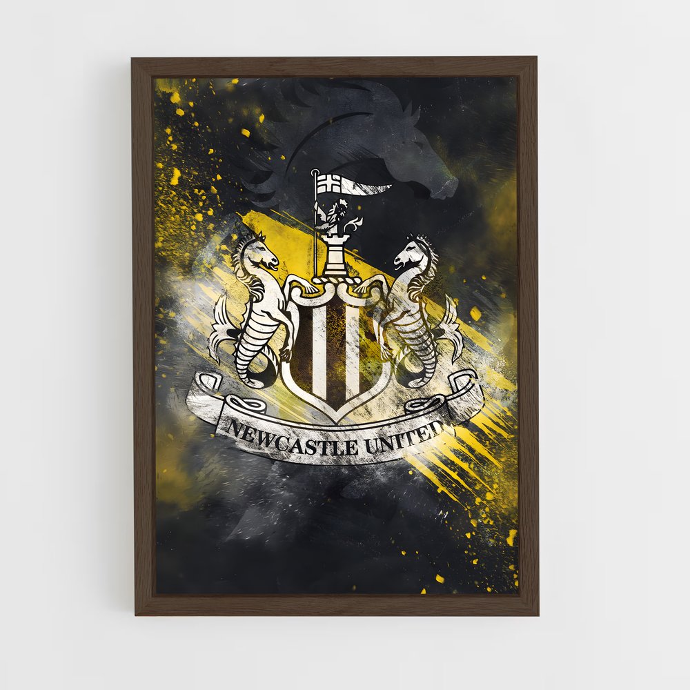 ap-newcastle united fc-6 cadre Bois foncé