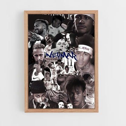 ap-neymar-10 cadre Bois clair