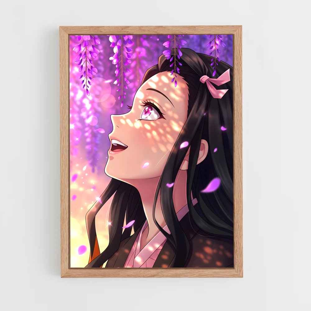 ap-nezuko kamado-2 cadre Bois clair