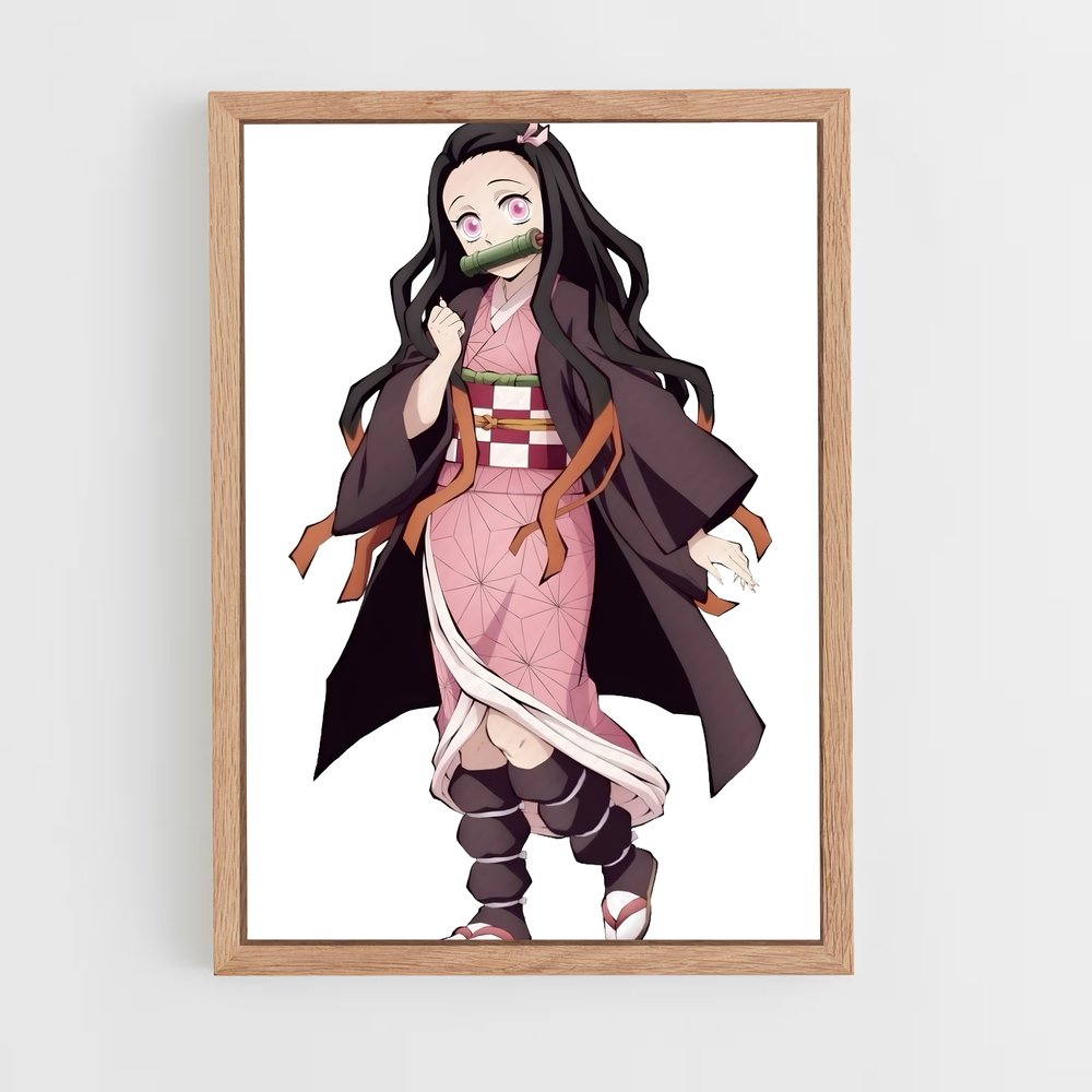 ap-nezuko kamado-5 cadre Bois clair