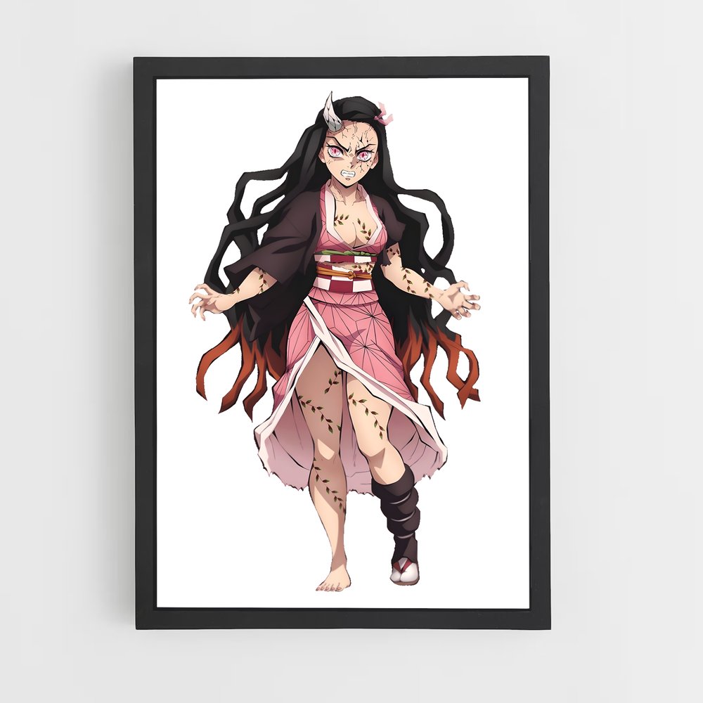 ap-nezuko kamado-8 cadre Noir