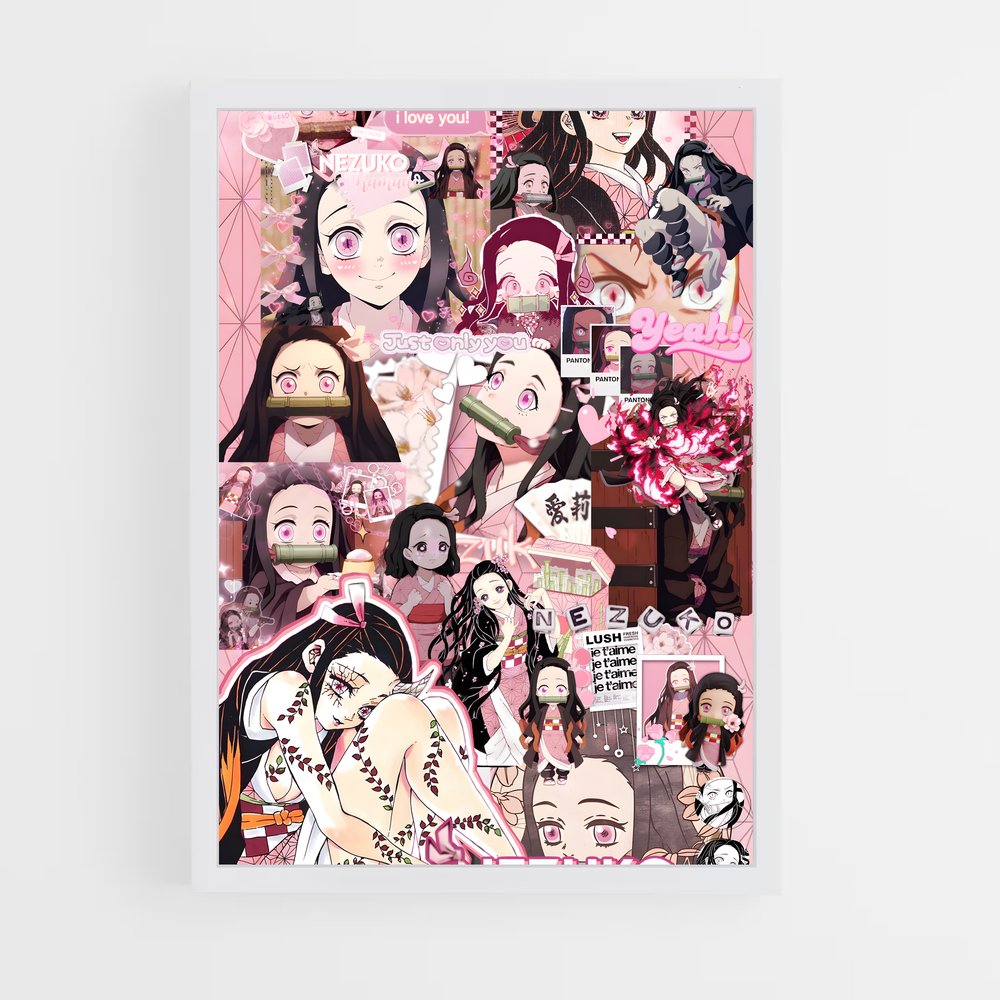 ap-nezuko kamado-9 cadre Blanc