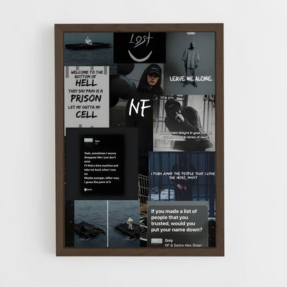 ap-nf-1 cadre Bois foncé
