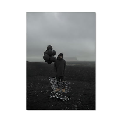 Poster Shopping à la Plage