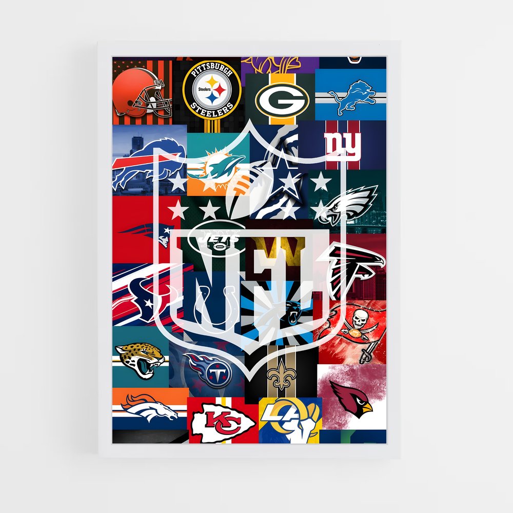ap-nfl flag-1 cadre Blanc