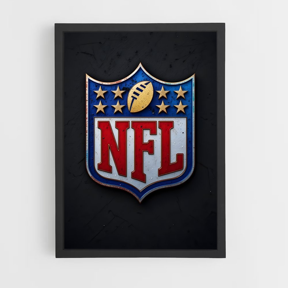 ap-nfl flag-2 cadre Noir