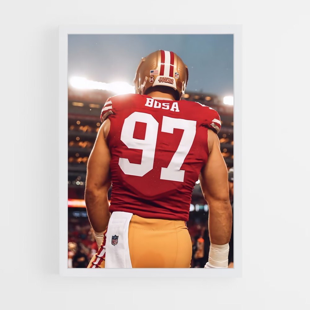 ap-nick bosa-2 cadre Blanc