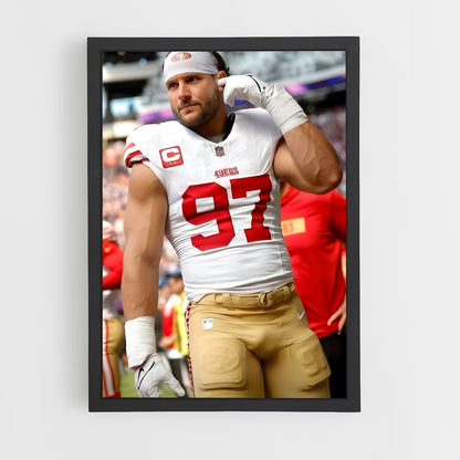 ap-nick bosa-6 cadre Noir