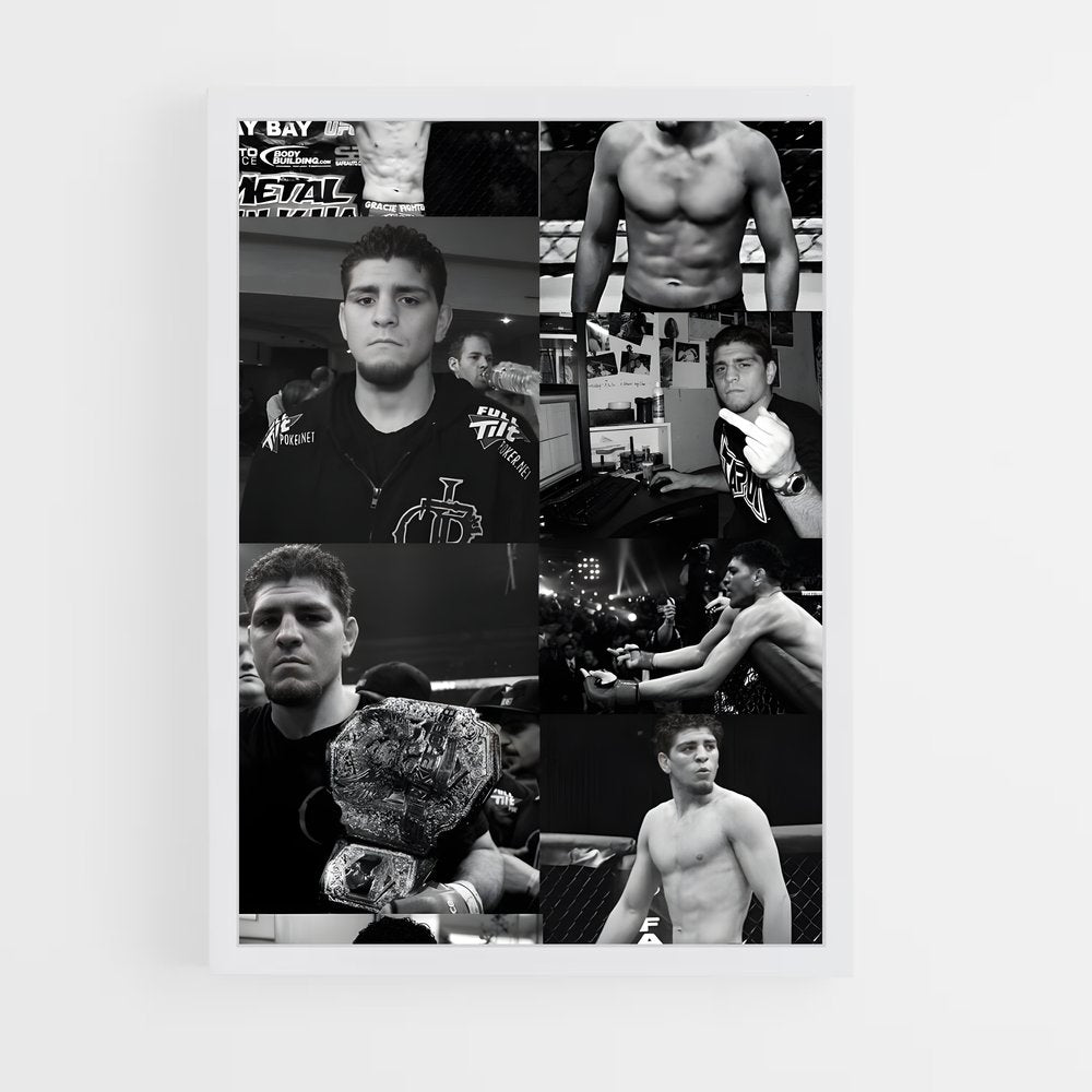 ap-nick diaz-4 cadre Blanc