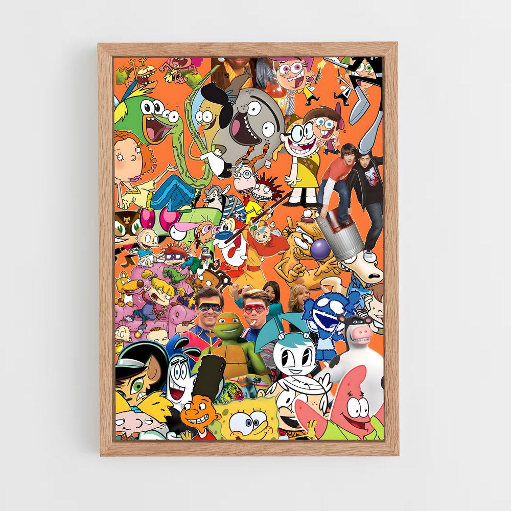 ap-nickelodeon-3 cadre Bois clair