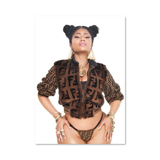 Poster Nicki en Fourrure