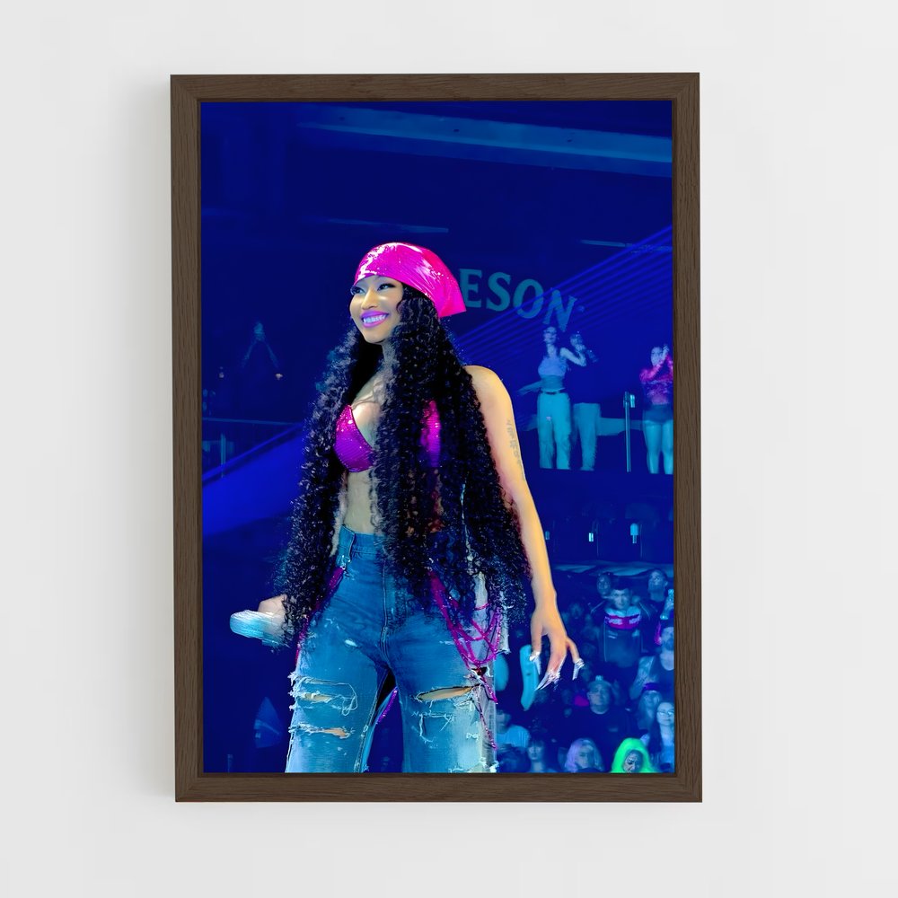 ap-nicki minaj-1 cadre Bois foncé