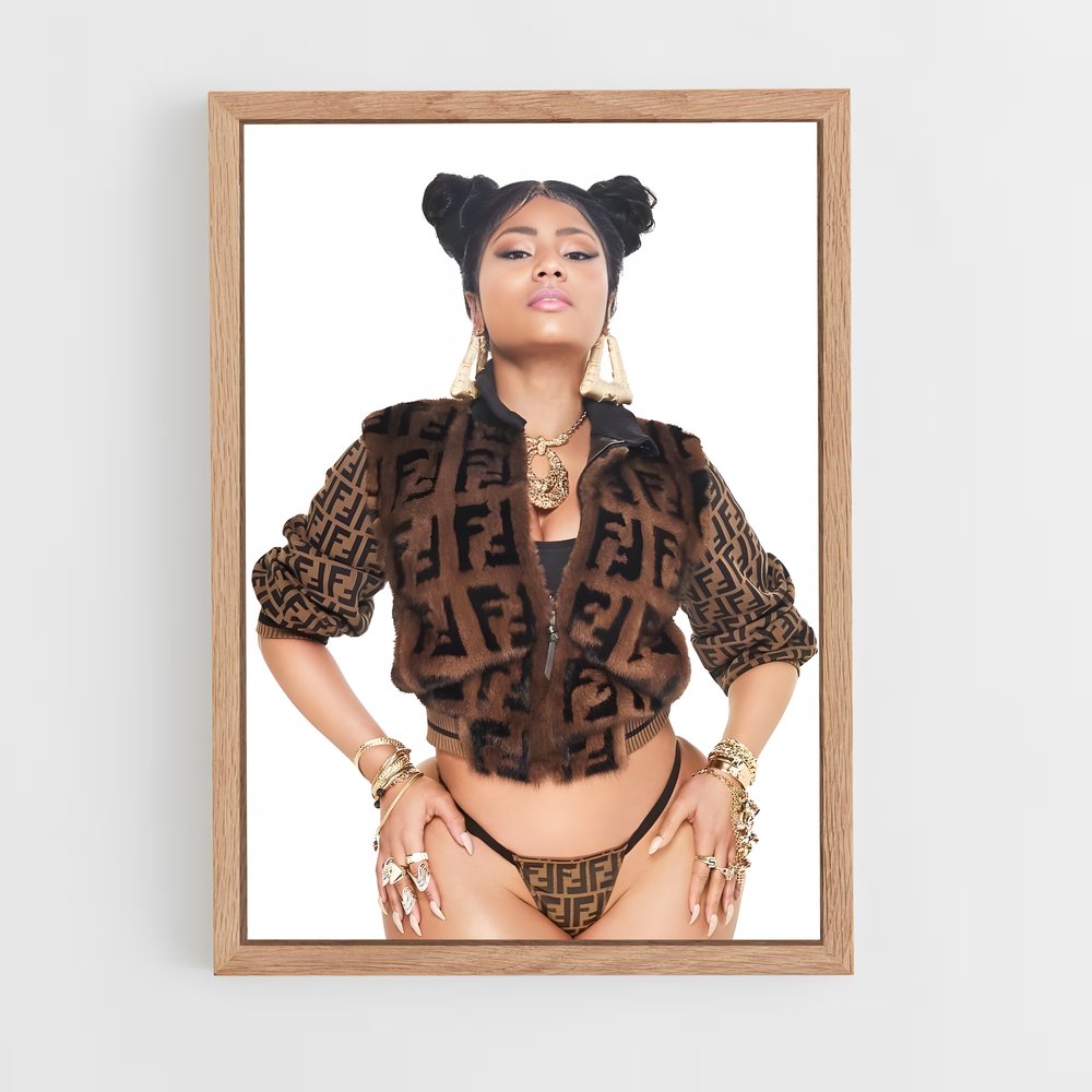 ap-nicki minaj-5 cadre Bois clair