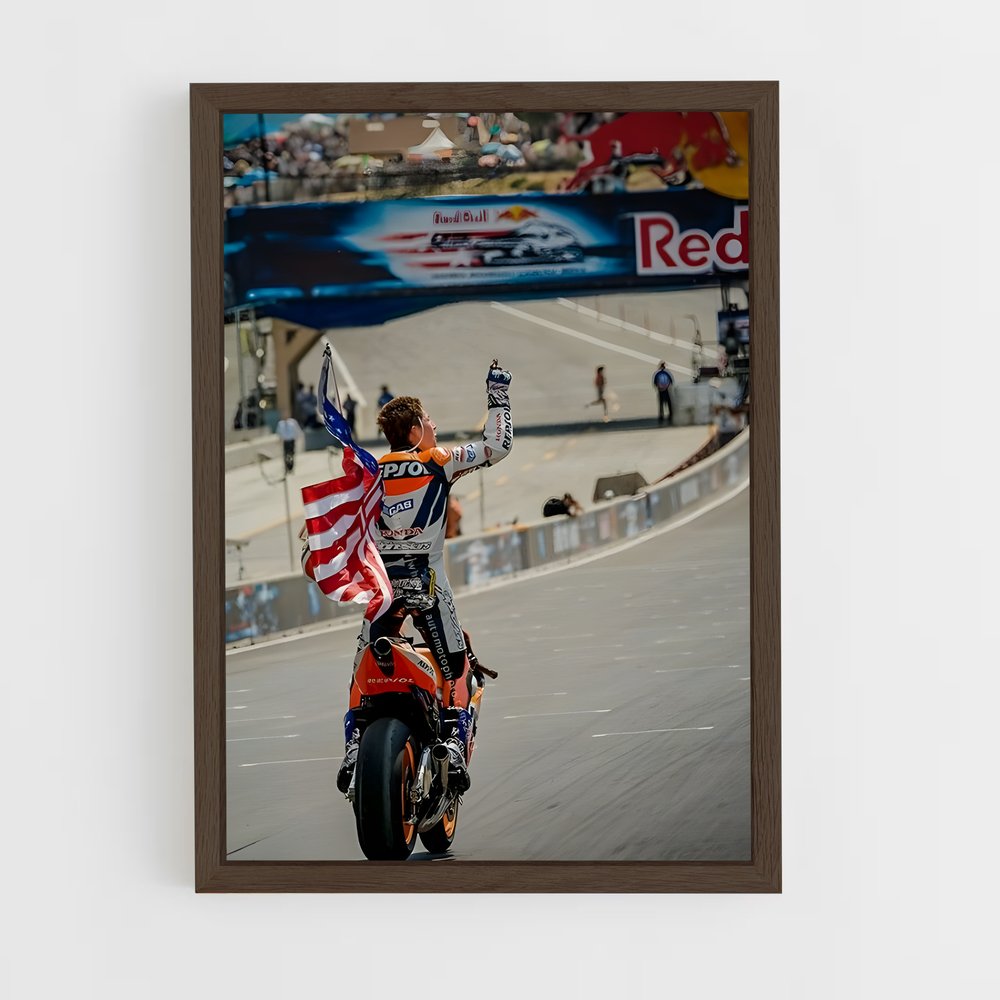 ap-nicky hayden-6 cadre Bois foncé