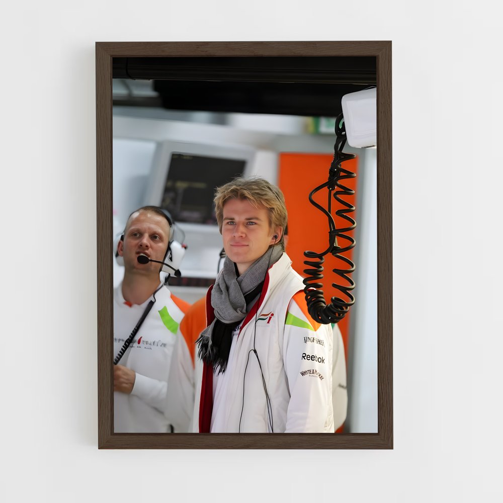 ap-nico hulkenberg-3 cadre Bois foncé