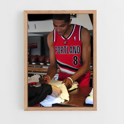 ap-nicolas batum-7 cadre Bois clair