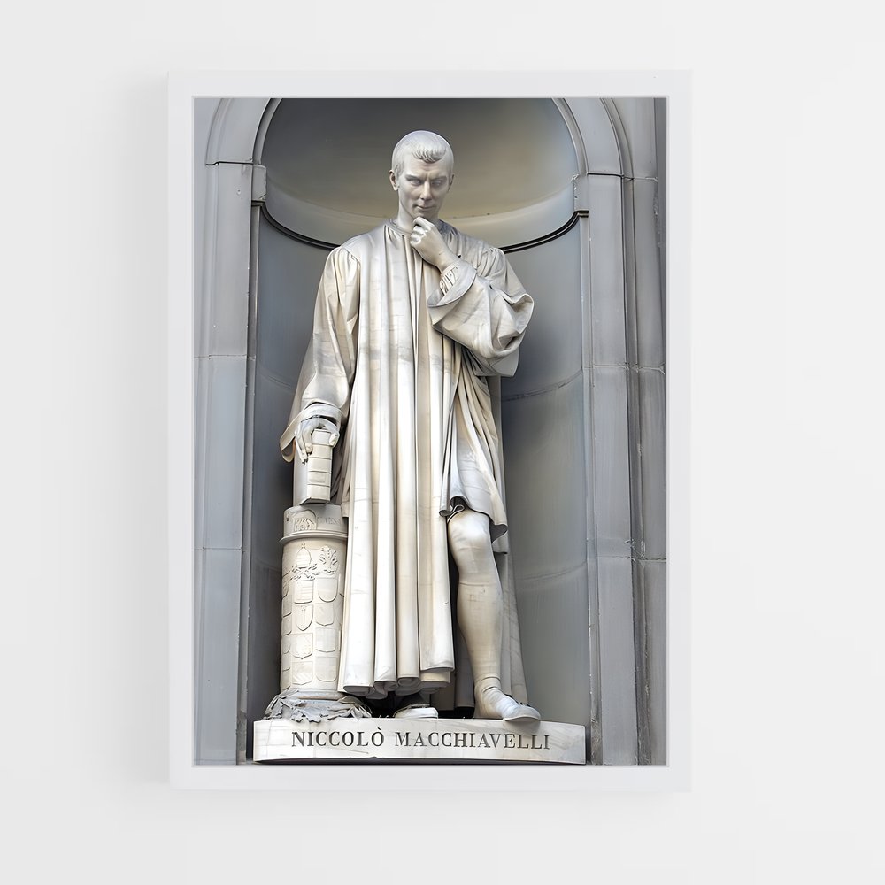 ap-nicolo machiavelli-5 cadre Blanc