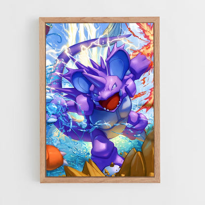 ap-nidoking-1 cadre Bois clair